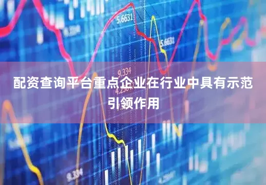 配资查询平台重点企业在行业中具有示范引领作用